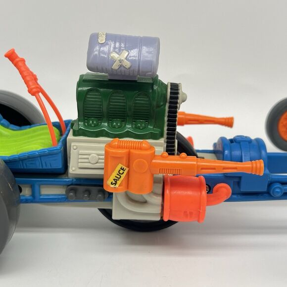 Vtg TMNT 1990 Playmates SEWER DRAGSTER & Leonardo Teenage Mutant Ninja Turtles - Picture 13 of 16
